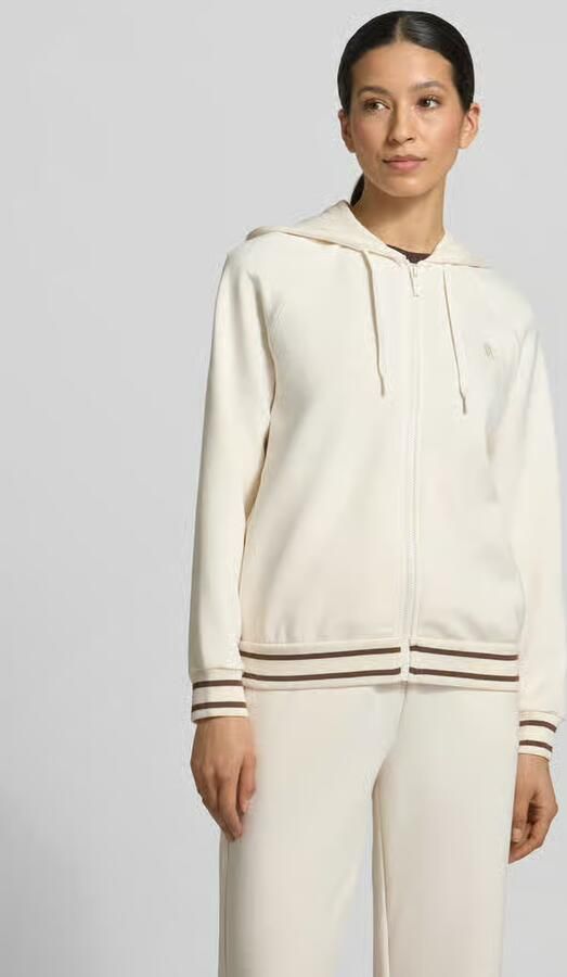 Armani Exchange regular fit sweatjack van viscosemix met gestikt logo - Foto 4