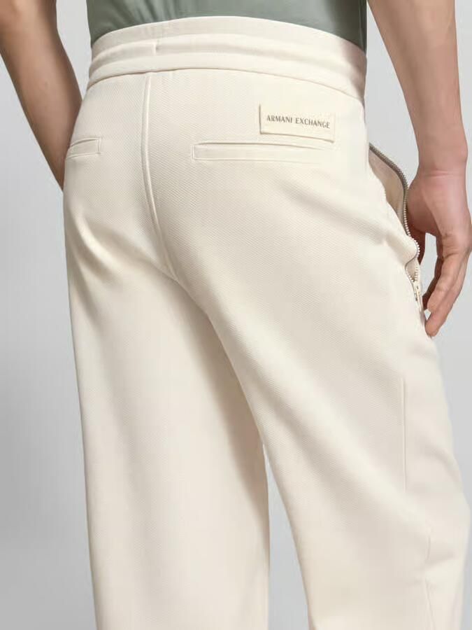 Armani Exchange regular fit sweatpants met achterzakken model 'Pantaloni'