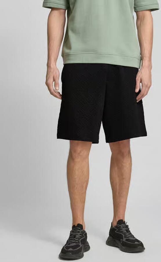 Armani Exchange Regular fit sweatshorts met labelprint en viscose - Foto 3