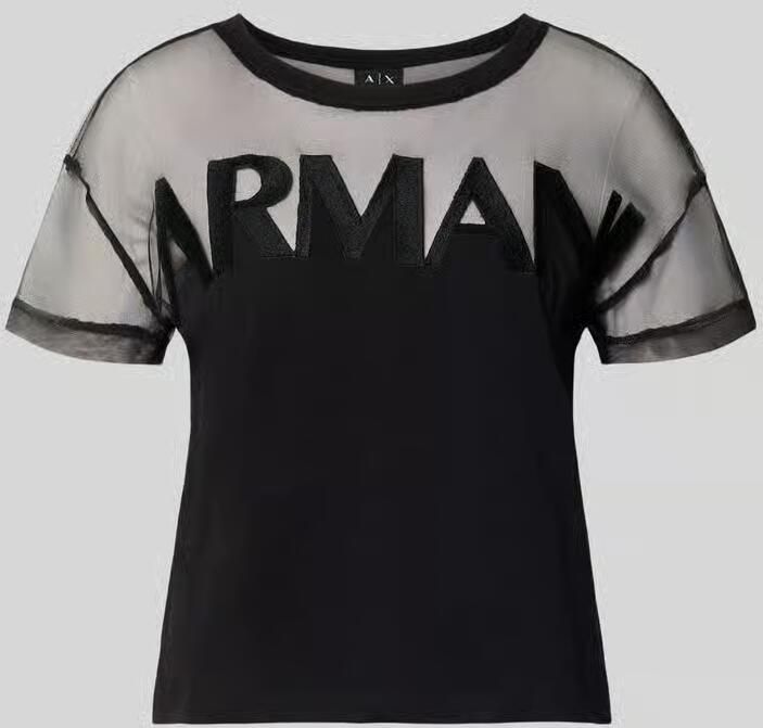 Armani Exchange regular fit T-shirt met gestikt logo - Foto 2