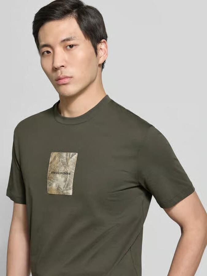 Armani Exchange regular fit T-shirt met logopatch