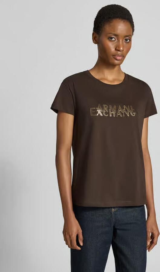 Armani Exchange Regular fit t-shirt van pure katoen model 'ANTAGONIST' - Foto 4