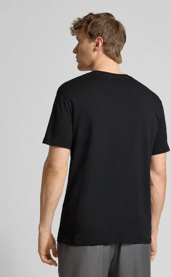 Armani Exchange Regular fit T-shirt van puur katoen met logoprint