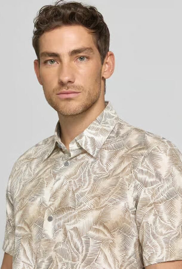 Armani Exchange regular fit vrijetijds overhemd met kentkraag