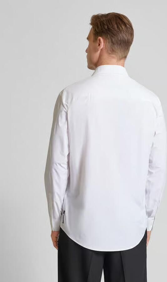Armani Exchange Regular fit vrijetijdsoverhemd met kentkraag