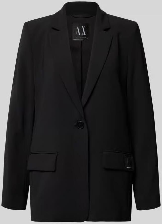 Armani Exchange Relaxed fit blazer met reverskraag