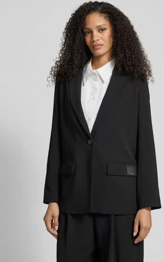 Armani Exchange Relaxed fit blazer met reverskraag - Foto 4