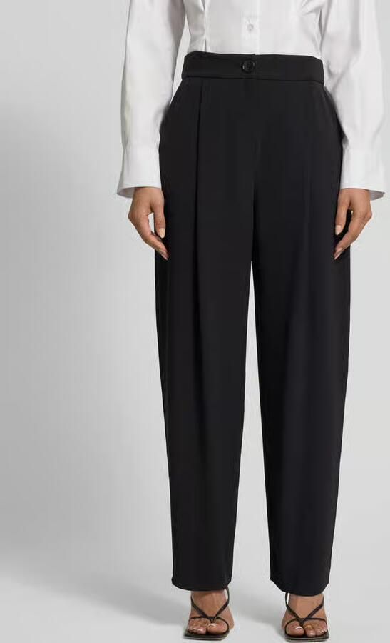 Armani Exchange Tapered fit bandplooibroek met steekzakken - Foto 2