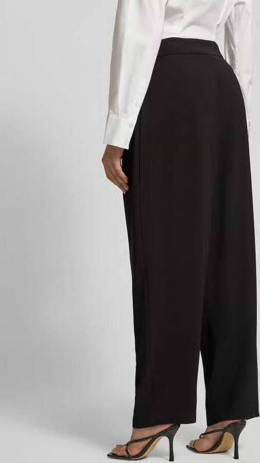 Armani Exchange Tapered fit bandplooibroek met steekzakken