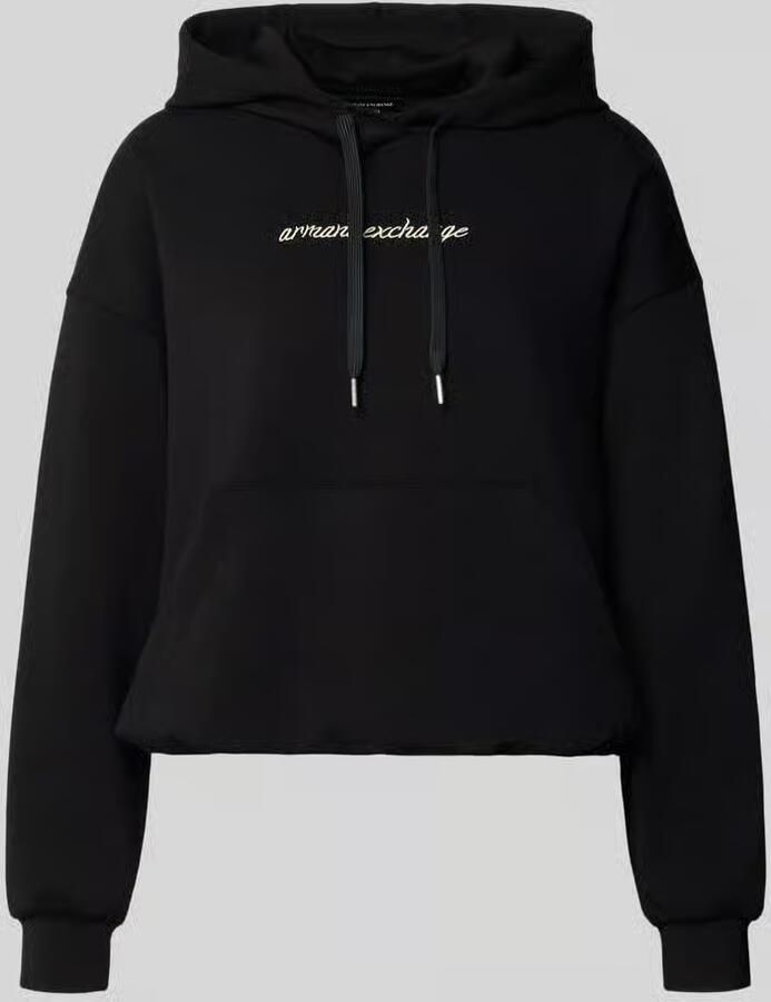 Armani Exchange relaxed fit hoodie met viscose