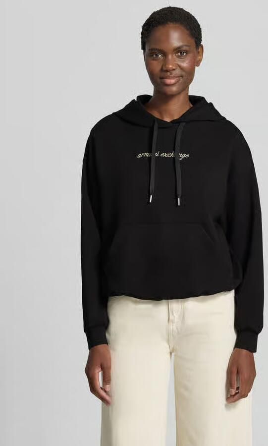 Armani Exchange relaxed fit hoodie met viscose - Foto 3