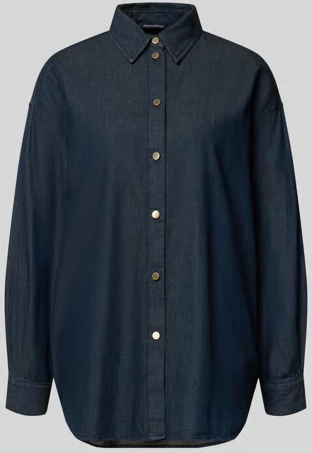 Armani Exchange Relaxed Fit overhemdblouse in denimlook - Foto 2