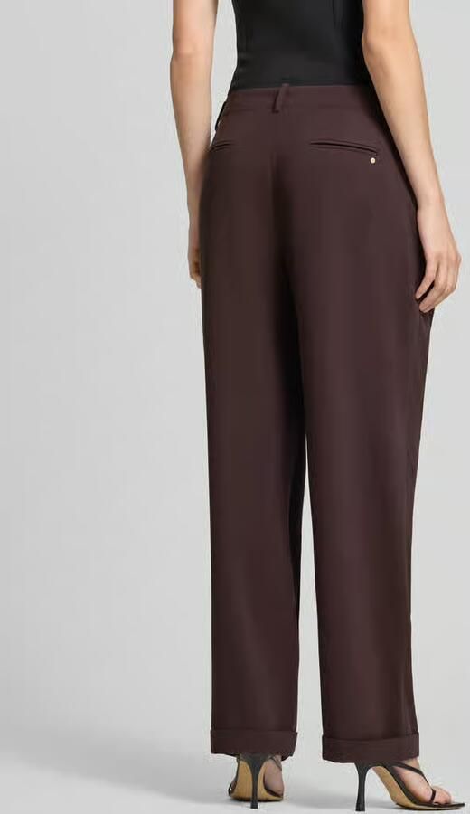 Armani Exchange relaxed fit stoffen broek met keervouwen - Foto 3