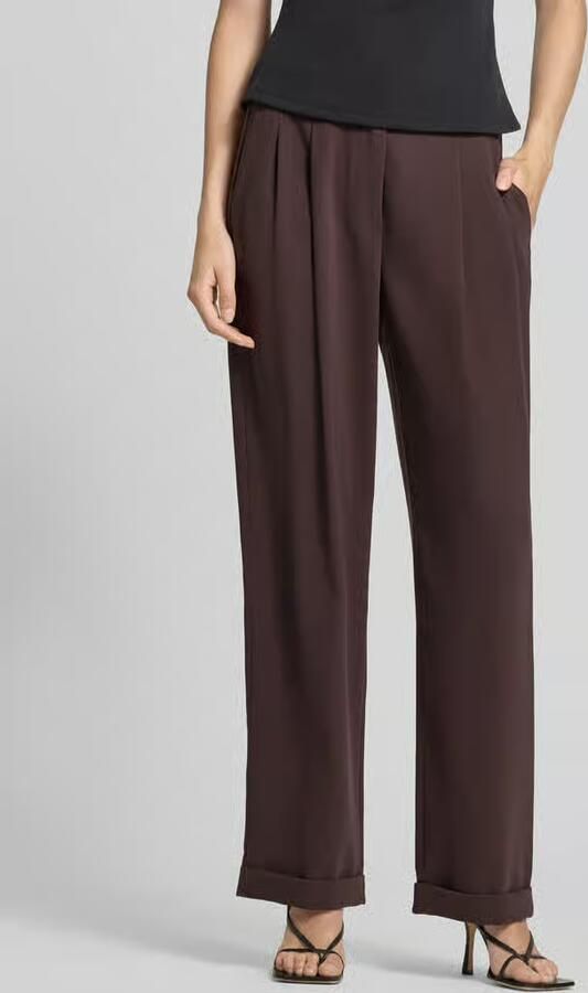 Armani Exchange relaxed fit stoffen broek met keervouwen - Foto 2