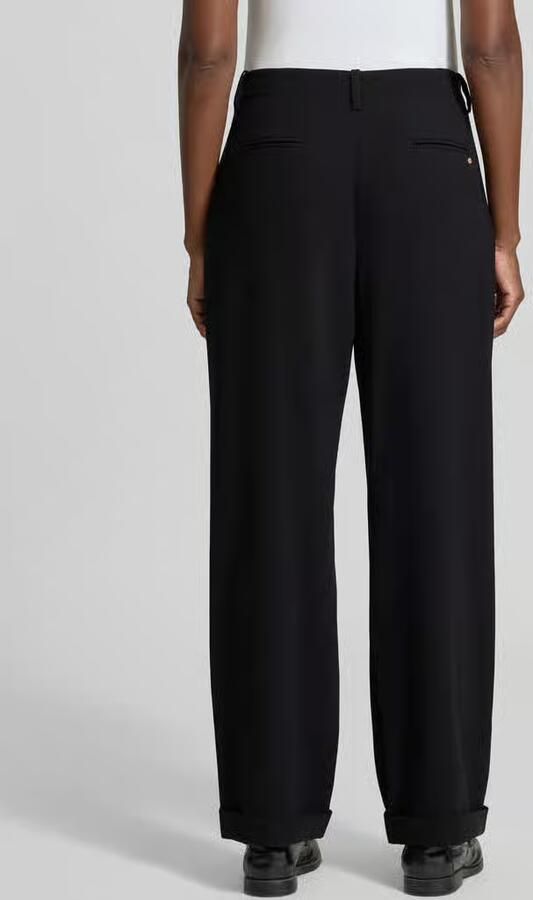 Armani Exchange relaxed fit stoffen broek met keervouwen - Foto 2