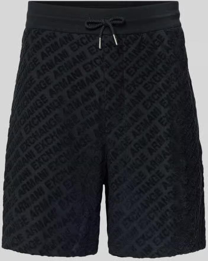 Armani Exchange Shorts met logopatroon en elastische tailleband - Foto 2