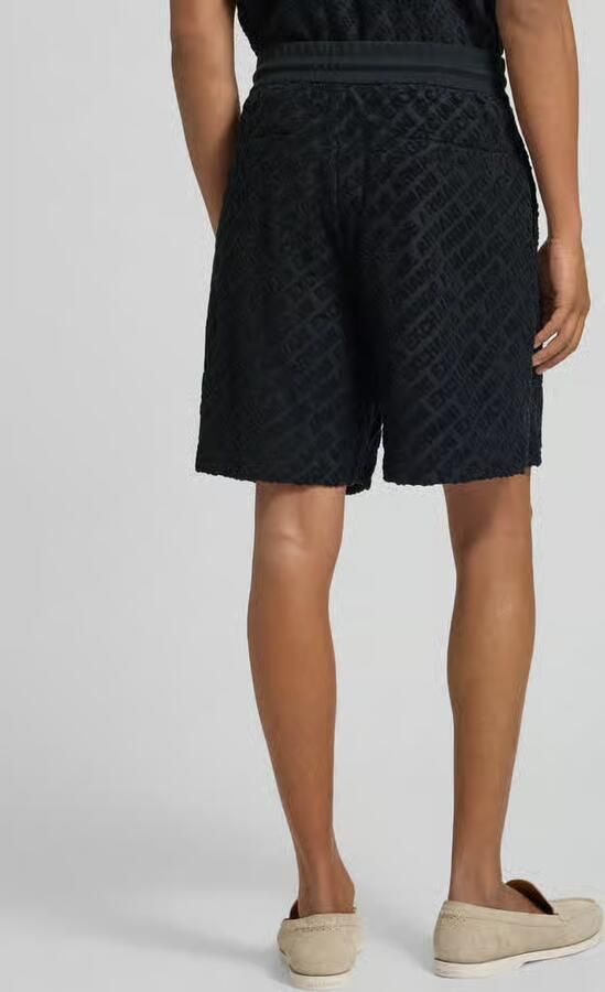 Armani Exchange Shorts met logopatroon en elastische tailleband - Foto 4