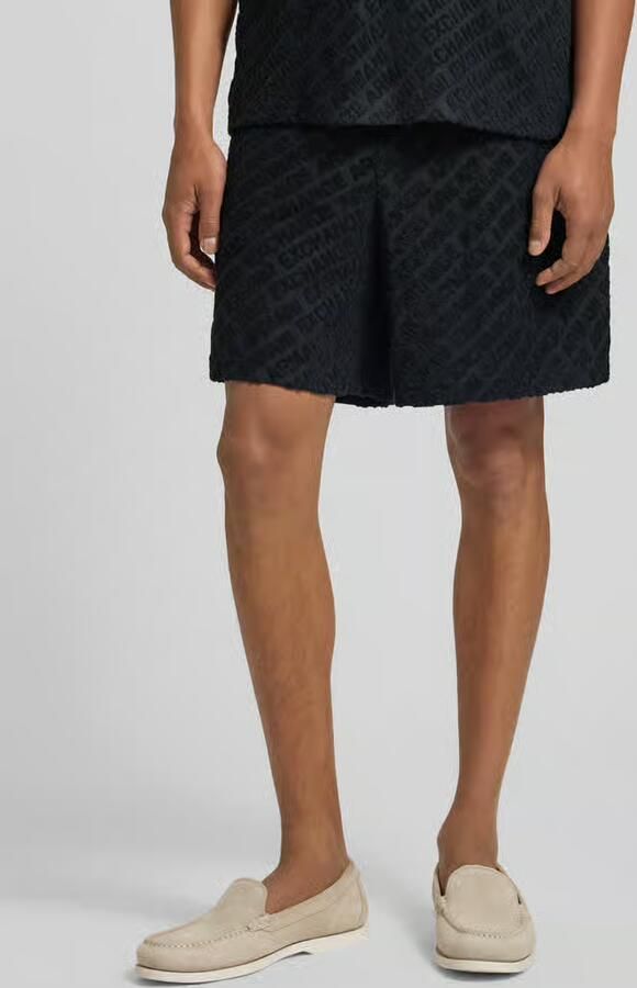 Armani Exchange Shorts met logopatroon en elastische tailleband - Foto 3