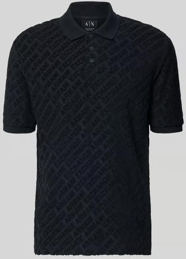 Armani Exchange slim fit poloshirt met logopatroon - Foto 2