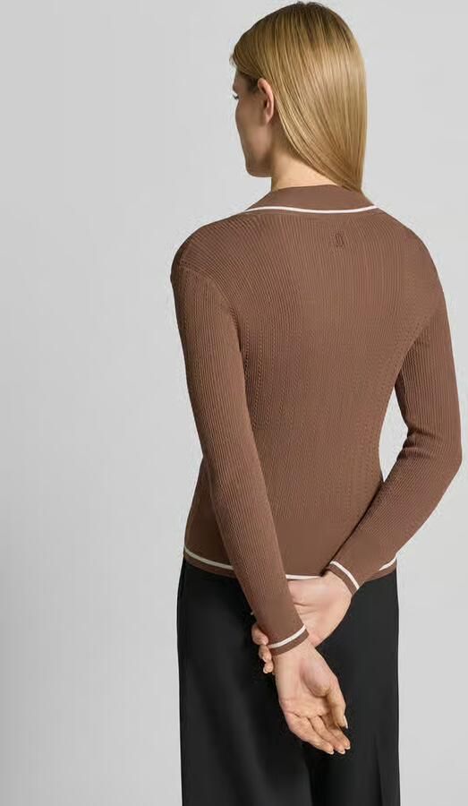 Armani Exchange slim fit pullover van viscosemix in tricotlook
