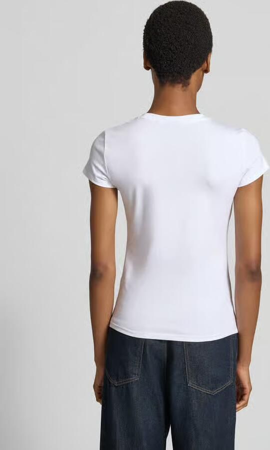Armani Exchange slim fit T-shirt met labelprint - Foto 2
