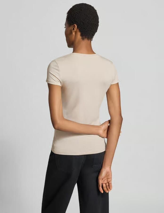 Armani Exchange slim fit T-shirt met labelprint - Foto 2