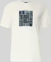 Armani Exchange slim fit T-shirt met motiefprint