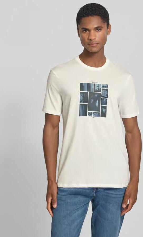 Armani Exchange slim fit T-shirt met motiefprint - Foto 2
