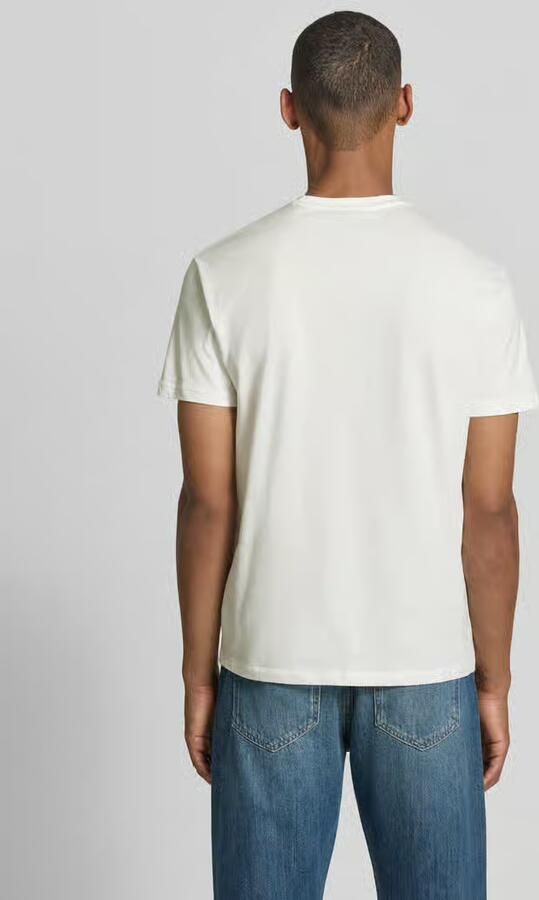 Armani Exchange Slim fit t-shirt van 100% katoen met logoprint - Foto 3