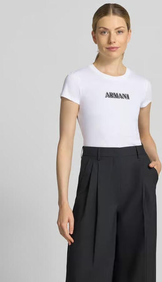 Armani Exchange Slim fit t-shirt van katoen - Foto 3