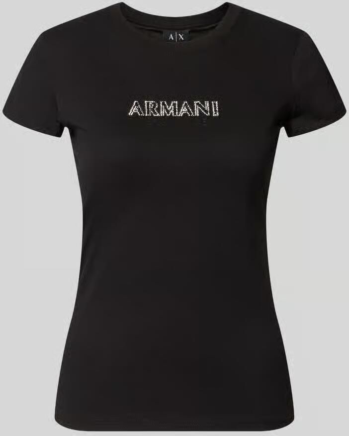 Armani Exchange Slim fit t-shirt van katoen