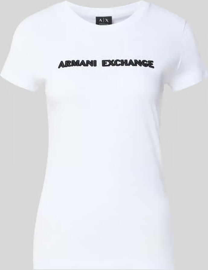 Armani Exchange Slim fit t-shirt van puur katoen