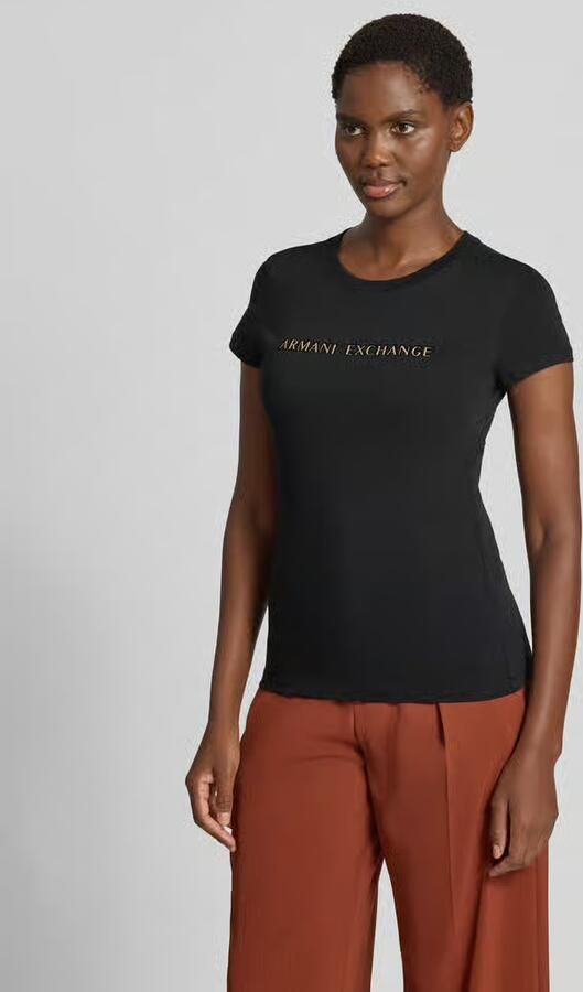 Armani Exchange Slim fit t-shirt van puur katoen - Foto 3