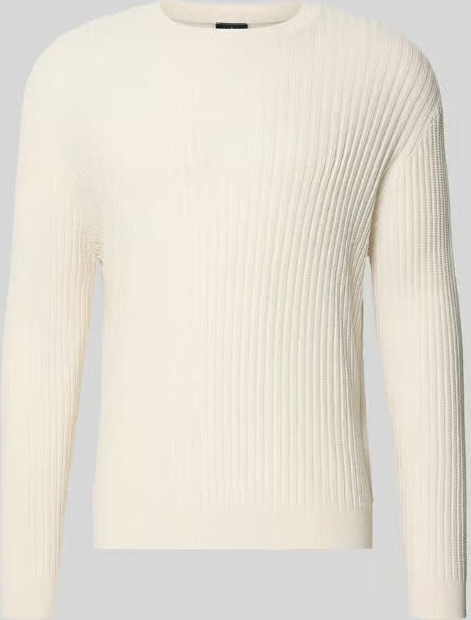 Armani Exchange Slim Fit trui met brei-look - Foto 2