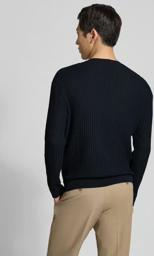 Armani Exchange Slim Fit trui met brei-look - Foto 3