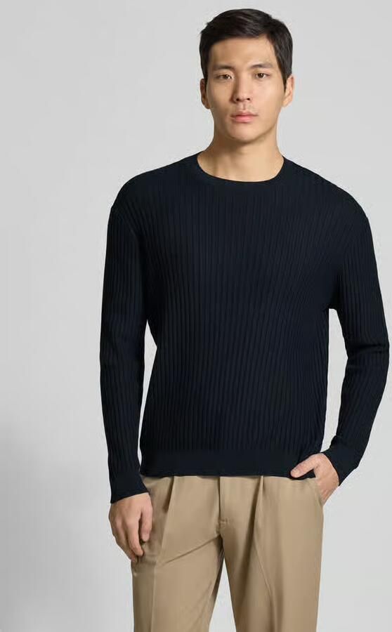 Armani Exchange Slim Fit trui met brei-look - Foto 2