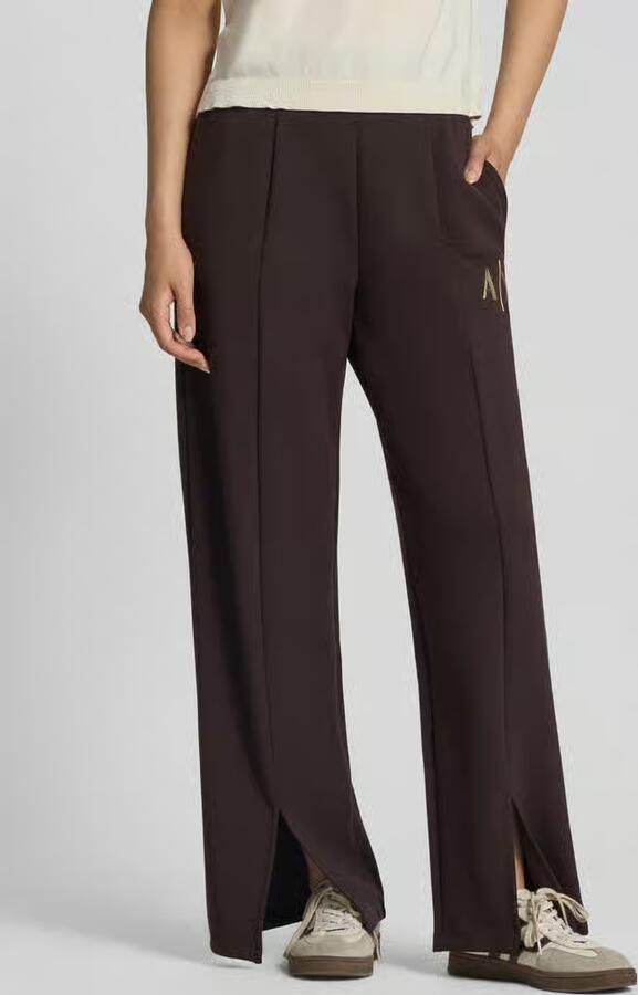 Armani Exchange straight fit sweatpants van elastische viscosemix - Foto 2