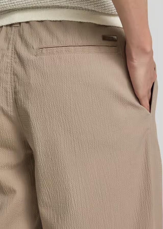 Armani Exchange Straight leg broek met structuurmotief