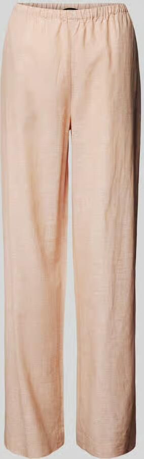 Armani Exchange Straight leg linnen broek met elastische band - Foto 2