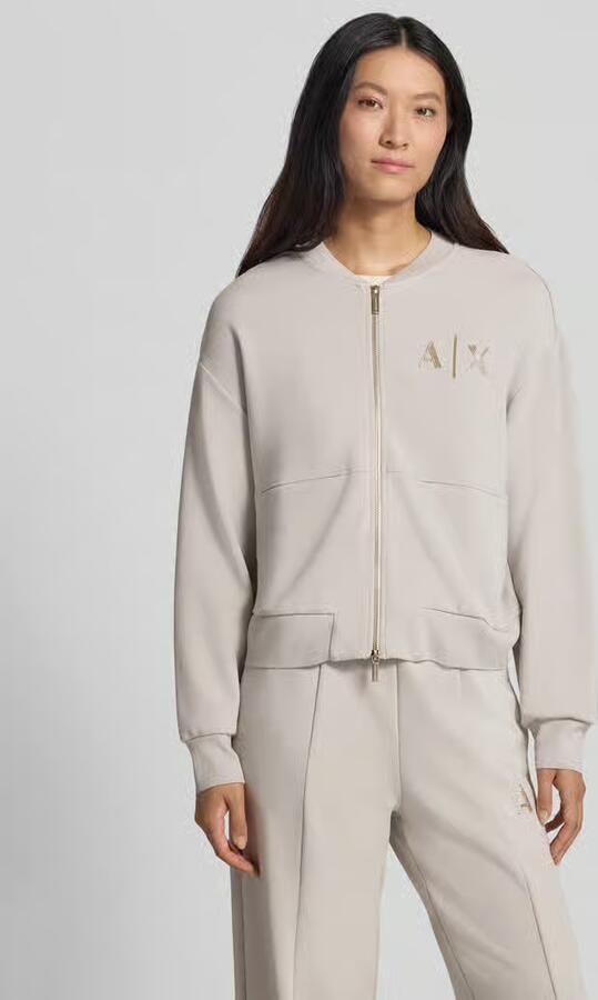 Armani Exchange Sweatjack met labelprint - Foto 2