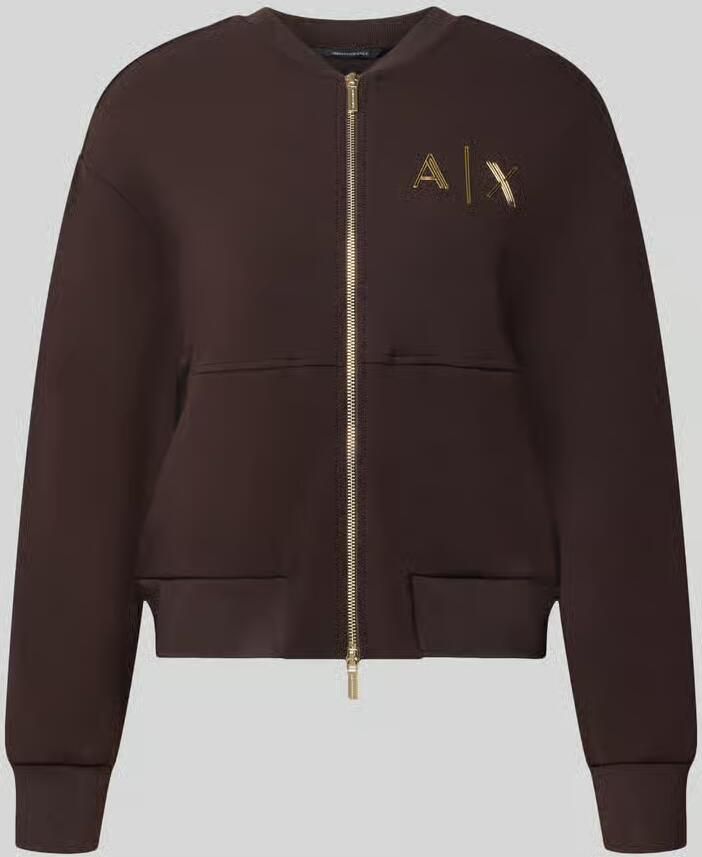 Armani Exchange Sweatjack met labelprint
