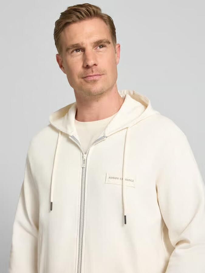 Armani Exchange Sweatjack met tweewegritssluiting model 'FELPA'