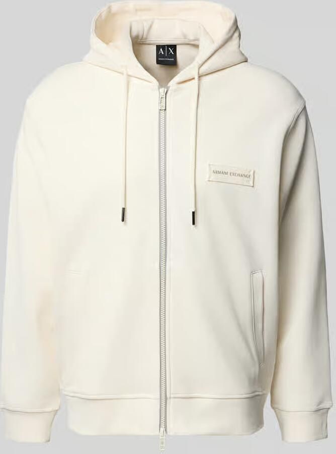 Armani Exchange Sweatjack met tweewegritssluiting model 'FELPA' - Foto 3