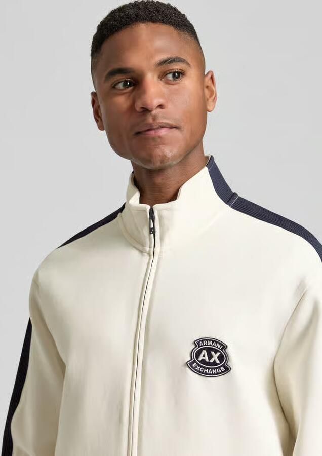 Armani Exchange Sweatjack met tweewegritssluiting model 'FELPA'