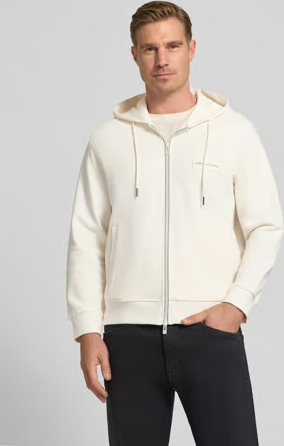 Armani Exchange Sweatjack met tweewegritssluiting model 'FELPA' - Foto 4