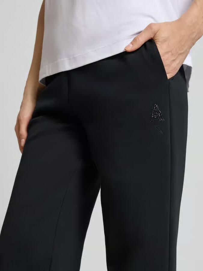 Armani Exchange Sweatpants met elastische band en logoprint