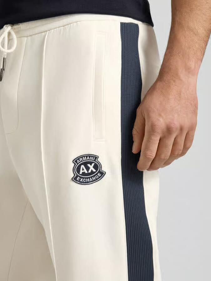Armani Exchange Sweatpants met labelpatch en elastische tailleband