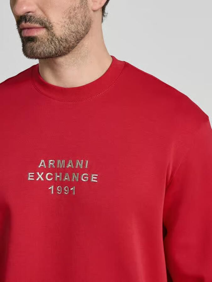 Armani Exchange Sweatshirt met labelstitching - Foto 2