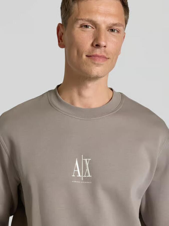 EAX Sweater Sweatshirt met geborduurd centraal logo - Foto 2