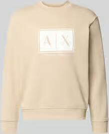 Armani Exchange Sweatshirt met logoprint en ronde hals